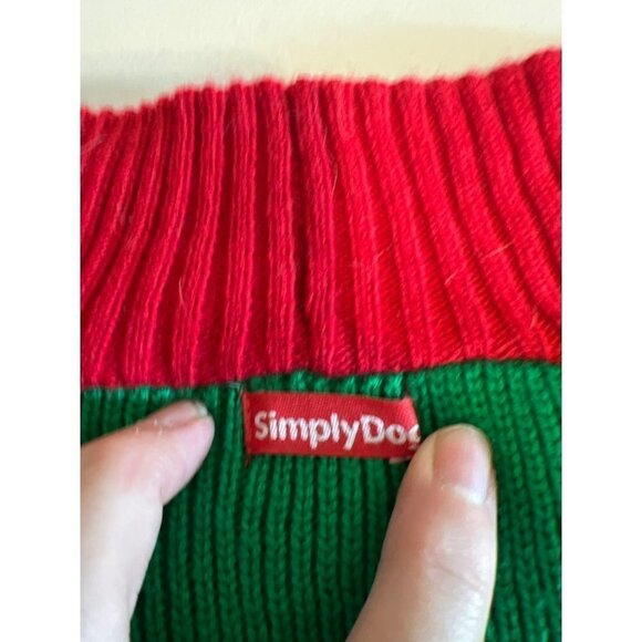 Dog Sweater Sz Large Holiday Print Sweater Keep Your Pup Warm - Picture 3 of 4